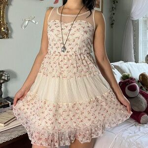 Floral Cream Dress